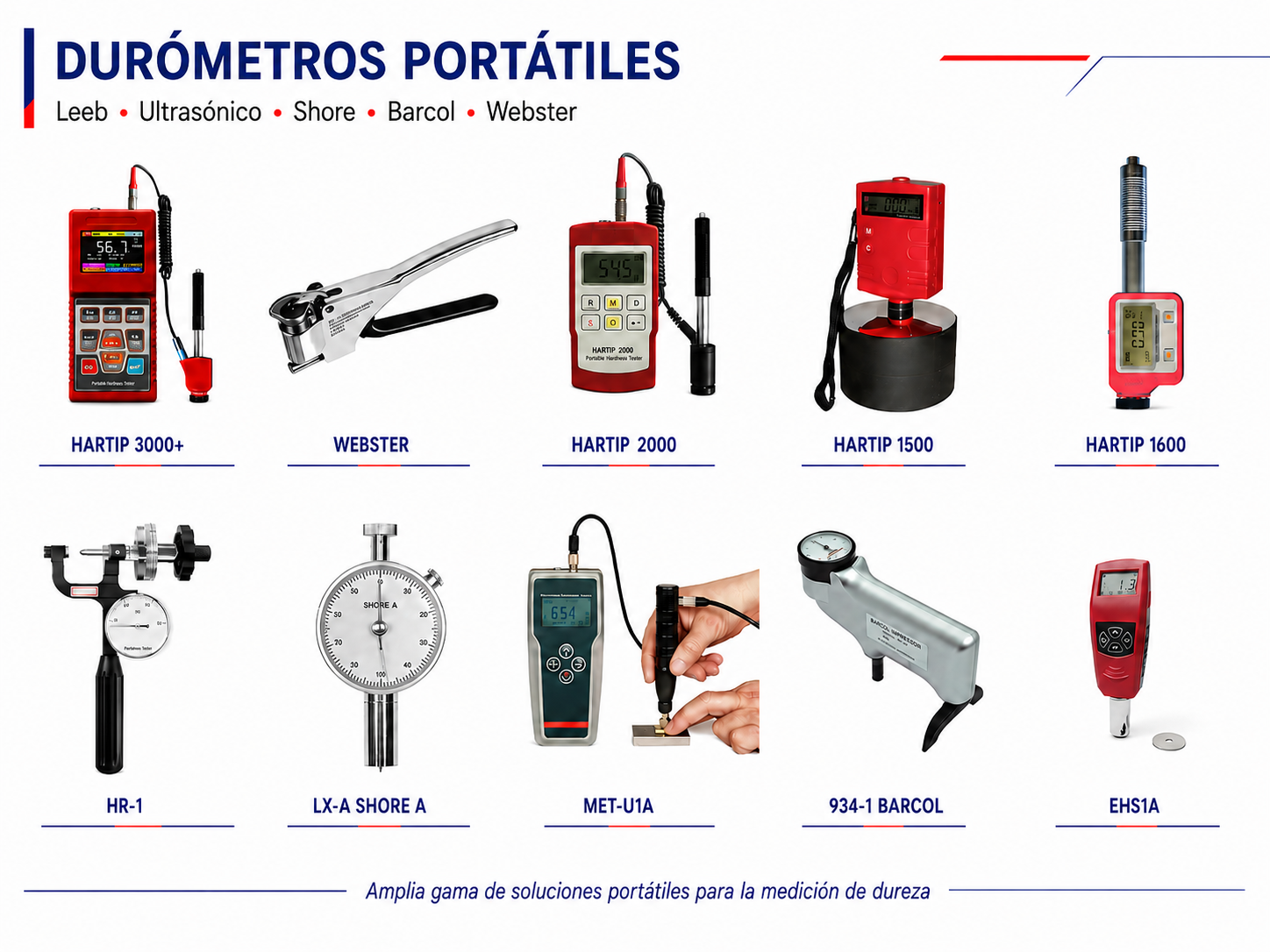 DURÓMETROS PORTÁTILES