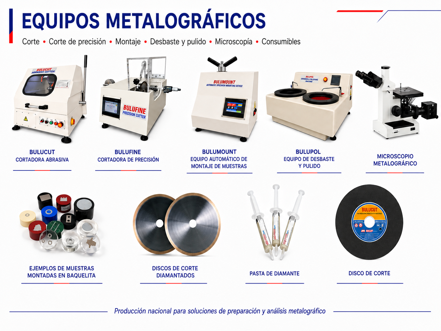 EQUIPOS METALOGRÁFICOS