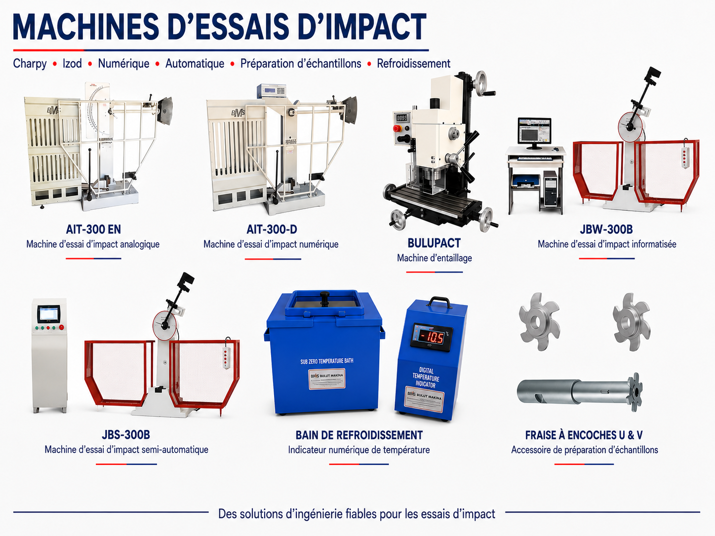 MACHINES D'ESSAIS DE CHOC