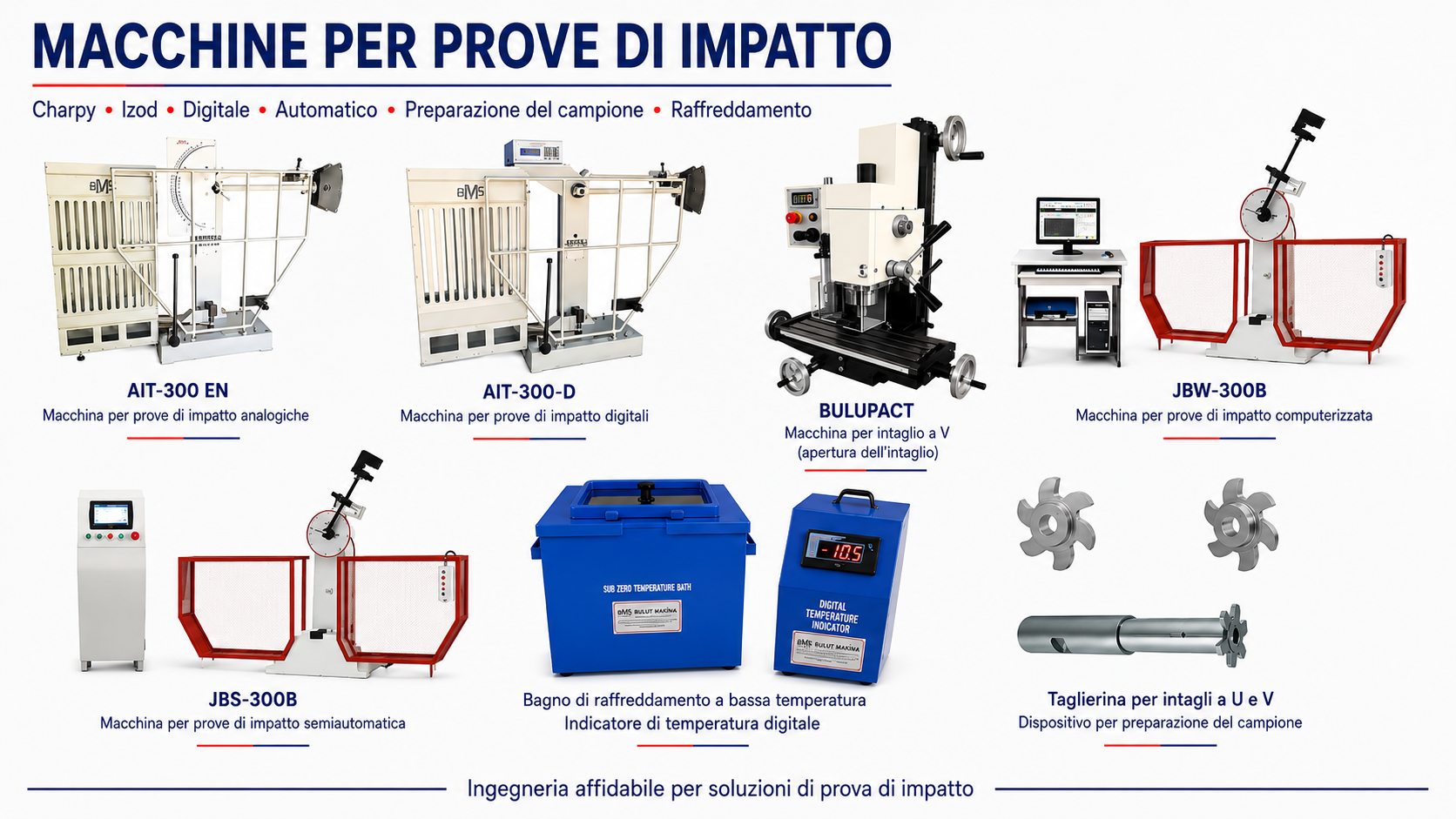 MACCHINE DI PROVA AD IMPATTO