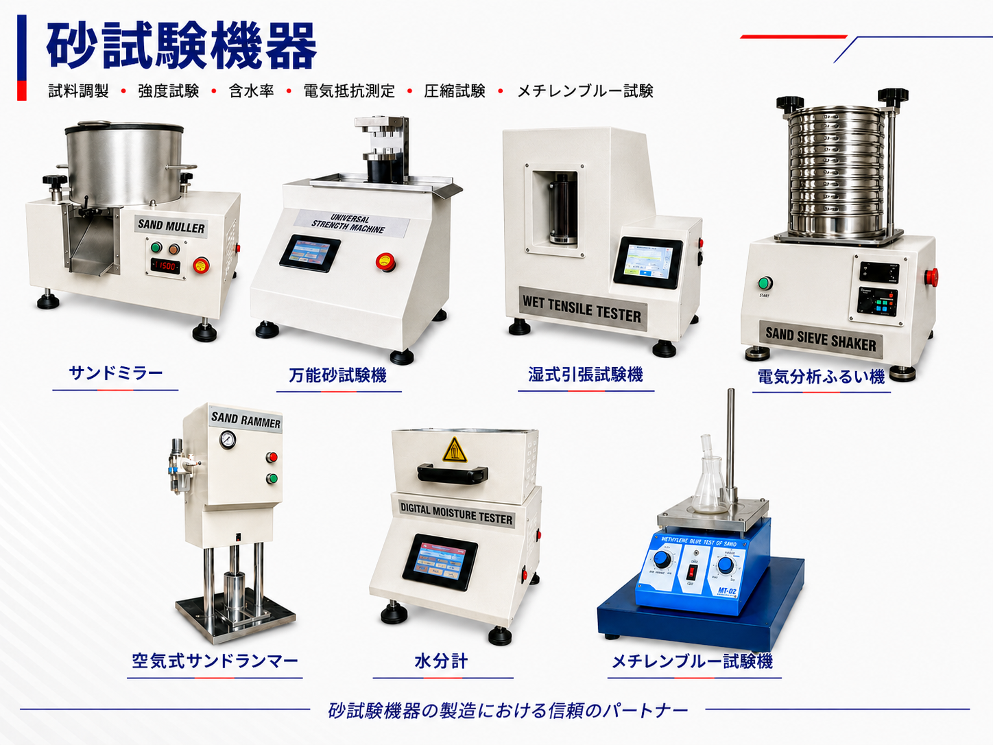 鋳物砂試験機器